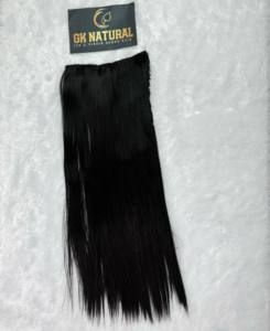 Ensemble unique d'extensions de cheveux humains droits Remy indiens Produit volumateur à un tirage - Product Image 1