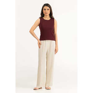 Top Informal de Tela Tejida con Elemento de Moda Sencillo, Corte Regular WM-KTP-SS26-119 - Product Image 2