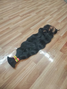 Raw South Indian Virgin Human Hair 100% Natural <b>Body</b> <b>Wave</b> 18-40inch Bulk - Product Image 2