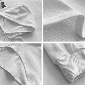 Servicios OEM 2025 último diseño mujeres corte corto sudaderas con capucha transpirable Anti-pilling mujeres mejor venta corte corto sudaderas con capucha para mujer - Product Image 6