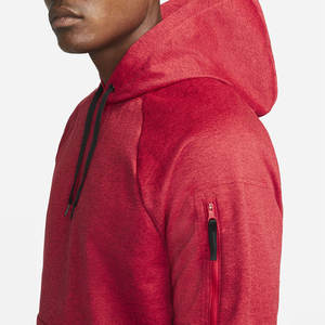 เสื้อฮู้ดกีฬาแบบสวมหัวผ้าฟลีซผ้าฝ้ายปักโลโก้ตามสั่งสำหรับผู้ชาย - Product Image 3