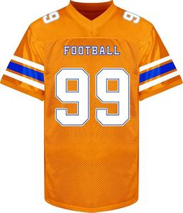 Maillot de football américain personnalisé sublimé à manches courtes en mesh, uniforme de jeu - Product Image 6