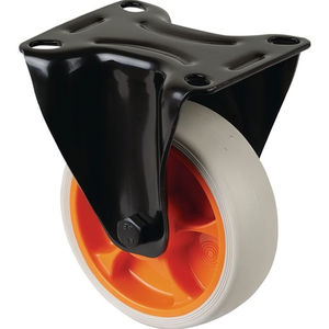 Light Grey BS ROLLEN Furniture Casters 100mm <b>Wheel</b> Diameter 110kg Load Capacity Swivel Design with Rubber Plate (L104 X W80 Mm) - Product Image 3
