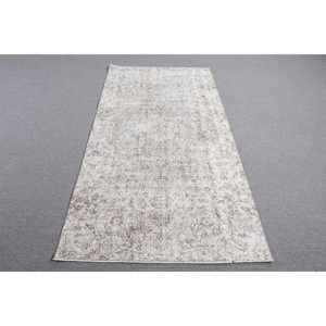 พรมตุรกีวินเทจ ขนาด 3.6x7.2 ฟุต พรมลายจุดสีเทา - Product Image 1