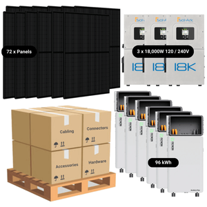 Kit solaire complet 31,7 kW - 3 onduleurs Sol-Ark 18K - Batterie lithium 92-96 kWh - [EDGE MAX] - Product Image 1