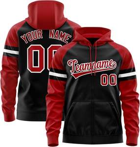 Sudadera con Capucha Personalizada al por Mayor con Nombre y Número Bordados, Logotipo del Equipo, 100% Algodón de Punto, para Escuelas y Clubes - Product Image 1