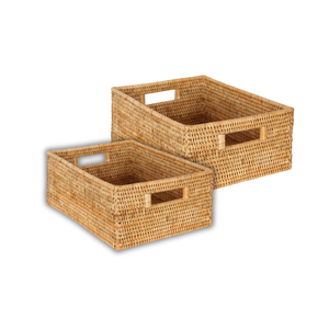 PANIER en rotin naturel de haute qualité paniers en osier faits à la main au Vietnam pour un stockage pratique personnalisation de décor à la maison élégante - Product Image 1