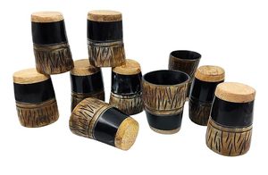 Vaso de Cuerno Pulido para Beber, Hermoso Vaso Rústico para Regalo, Vaso de Cuerno Artesanal de AALIYAN IMPEX - Product Image 3