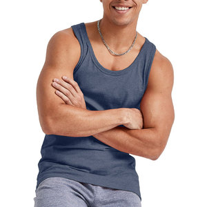 Débardeur personnalisé pour hommes en coton respirant sans manches OEM pour l'été, pour vêtements de fitness, vêtements de sport avec logo, pour les promotions de marque privée - Product Image 5