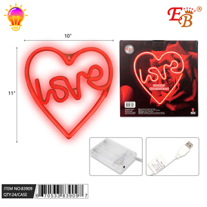 ไฟนีออน LED "X11" รูปหัวใจ10 "24ชิ้น/กล่องไฟตกแต่ง - Product Image 1