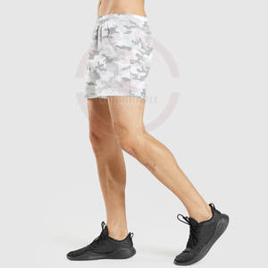 Pantalones cortos de gimnasio elásticos de estilo callejero para hombre, pantalones cortos de baño transpirables de algodón de secado rápido en tamaño XL, entrenamientos no tejidos sólidos - Product Image 3