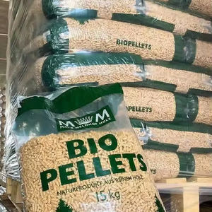 Achetez des granulés de bois de qualité supérieure certifiés EN Plus A1, 6 mm, sacs de 15 kg en stock, livraison rapide, combustible de chauffage premium à un prix imbattable - Product Image 1