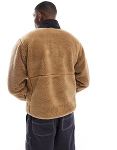 OEM Embroidered Logo Heavyweight 100% Cotton Thermal Sherpa Fleece Pullover Sweatshirt Custom Hoodies Full 1/4 Zip Mens Hoodies - Product Image 5