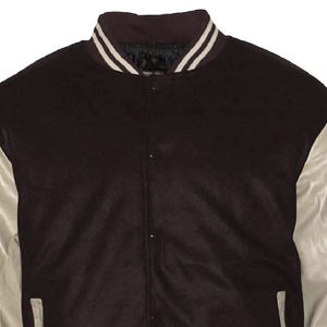 Men's High School Baseball Varsity Letter Patch Jacket Casual Street Wear with Stand Collar Stylish Varsity Jackets - Product Image 3