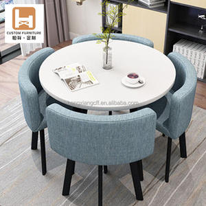 Ensemble de table à manger minimaliste de luxe convertible pour la maison café boutique salon école utilisation avec chambre restaurant meubles - Product Image 4