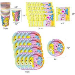 Decoraciones para Fiesta de los Ositos Cariñositos, 58 Piezas, Platos de Papel, Vasos, Servilletas, Mantel, Decoración para Pastel, 150 Unidades, Caja al por Mayor, Envío Gratis - Product Image 1