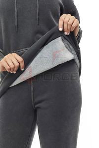 Conjunto de chándal lavado con ácido unisex, chándal de algodón pesado, pantalones de chándal con capucha Vintage bordados, diseño personalizado, Invierno informal - Product Image 5