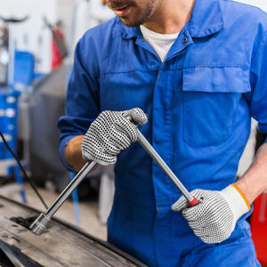Gants en coton à points double face OEM, prix d'usine, échantillon gratuit, antidérapants, résistants aux coupures, enduits, durables, pour le travail industriel - Product Image 4