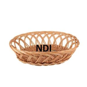 Nouveauté Panier de rangement en bois de luxe de forme arrondie personnalisé pour les fruits et légumes pour la table à manger - Product Image 1