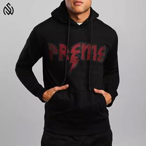 Sweats à capuche avec strass au design personnalisé haute qualité, confortable, respirant meilleur prix pulls à capuche avec strass - Product Image 3