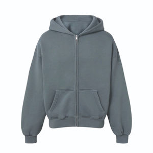 Sudaderas con Capucha Personalizadas para Hombre, 100% Algodón Grueso, Cierre de Cremallera, Corte Cuadrado, Hombros Caídos, Ropa de Invierno Extra Grande, Precio al por Mayor - Product Image 1