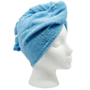 Serviette turban en microfibre AG23 pour cheveux mouillés, pratique et absorbante, couvre-cheveux - Product Image 2
