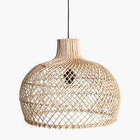 Nouveauté : Abat-jour de plafond en rotin naturel de haute qualité, artisanal et luxueux, accessoires d'éclairage en provenance du Vietnam