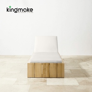 Vườn Gỗ Tếch ghế tắm nắng hồ bơi Chaise longue ngoài trời ngày giường bãi biển Ghế phòng chờ ngoài trời Ghế hồ bơi - Product Image 5