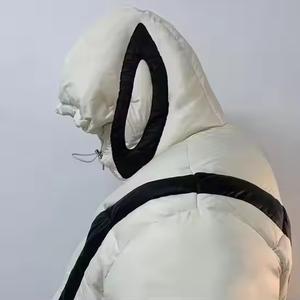 Chaqueta Cortavientos Acolchada de Alta Calidad, Fabricada a Medida, Gruesa, 100% Nailon, Antibacteriana, con Capucha, para Invierno y Actividades al Aire Libre - Product Image 4