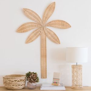 Décoration murale décorative en rotin de qualité supérieure avec style naturel, parfaite pour les salons contemporains, les salles à manger et les chambres à coucher - Product Image 2