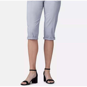 Pantaloni Capri Classici da Donna For Lee Platinum, in Cotone Traspirante con Tasche Applicate, Effetto Stropicciato, Freschi per l'Estate, Taglie dalla Petite alla Large - Product Image 3
