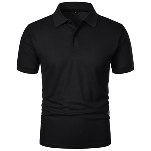 Camiseta deportiva de golf de manga corta con logotipo personalizado para hombre, camiseta de trabajo de poliéster y algodón para polos con logotipo personalizado - Product Image 2