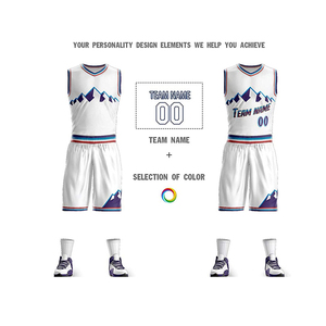 Conjunto de ropa deportiva de baloncesto profesional Unisex, pantalones cortos blancos duraderos, impresión por sublimación personalizada, transpirable para béisbol y softbol - Product Image 3