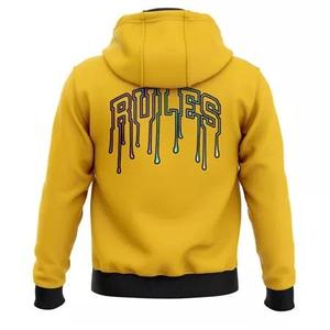 Sweat à capuche jaune avec slogan « Open Your Mind », imprimé, streetwear pour homme et femme, sweat à capuche en molleton doux et chaud pour l'hiver - Product Image 2