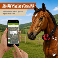 Collier de suivi GPS pour bovins GUPTOMES avec longue autonomie de la batterie, contrôle par application mobile et lecture des itinéraires de ferme pour la surveillance du bétail en pâturage