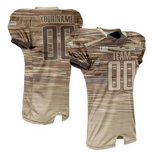 Uniforme de fútbol americano personalizado para adultos y jóvenes, camiseta de fútbol transpirable con cuello en V, camisetas de fútbol atléticas de malla, uniforme deportivo - Product Image 1