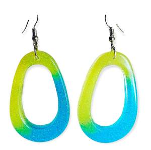 ไม้เรซิ่นต่างหูขนาดที่กำหนดเองเครื่องประดับต่างหูแฟชั่นที่ทันสมัยสำหรับผู้หญิงหัตถกรรมผลิตภัณฑ์สำหรับขาย - Product Image 5