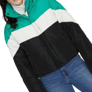 Nouveau club de ski à couleur bloquée pour femmes veste à capuche cachée haut veste d'hiver pour femmes fabriquée en usine RRI-WJ-23 décontractée - Product Image 4