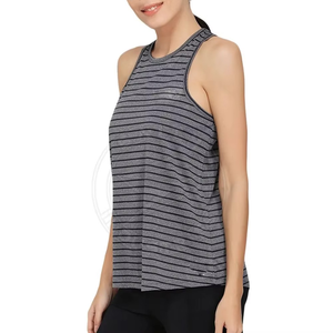 Débardeur sans manches pour femmes de haute qualité gilet en coton à séchage rapide en noir gris chemise courte pour dames confort - Product Image 4