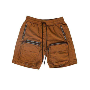 Short cargo de qualité supérieure à poches multiples Pantalon court cargo marron de haute qualité pour hommes - Product Image 1