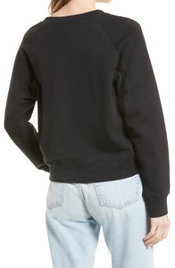 ชุดเสื้อมีฮู้ดแขนยาวคอกลมและสเวตเตอร์ผ้าฝ้ายพร้อมโลโก้ด้านหน้าสำหรับฤดูหนาวออกแบบได้ตามต้องการ - Product Image 2