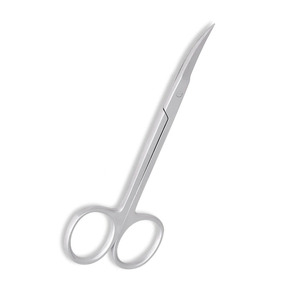 Tijeras alemanas de IRIS de acero inoxidable, hoja curva, acabado de arena, patrón delicado, afilado, 115mm, 4 12 pulgadas, tijeras quirúrgicas - Product Image 2