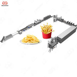 Ligne de production de frites pré-frites surgelées, machine à frites, fabricant de chips de pommes de terre, 3 tonnes par heure, gaz, frites fraîches industrielles - Product Image 1