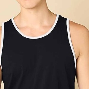 Vente en gros Débardeur sans manches T-shirt décontracté pour homme Couleur unie Sweat à capuche T-shirt à lacets Hip Hop Sweat-shirt pour homme Gilet de sport pour homme - Product Image 4