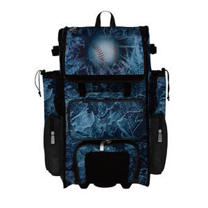 กระเป๋าเป้สะพายหลังสำหรับเล่นกีฬาซอฟต์บอลสีดำด้ามจับหมุนได้เอง - Product Image 4