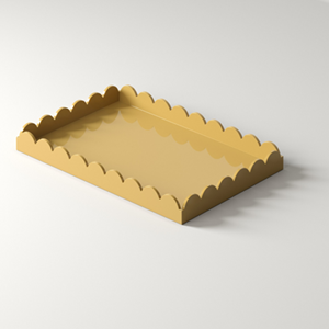 Lavihexco Bandeja Rectangular Artesanal de Laca Festoneada, Diseño Festivo de Última Tendencia, Venta al por Mayor desde Vietnam - Product Image 2