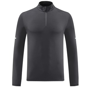 Manches longues automne et hiver nouvelle couleur unie lâche demi fermeture éclair revers pull pour hommes - Product Image 5