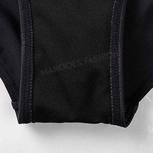 Traje de baño de diseño de sujetador sin mangas de una pieza a cuadros de alta calidad para mujer, superventas en línea, bajo MOQ, escote sin tirantes, conjunto de 2 piezas - Product Image 4