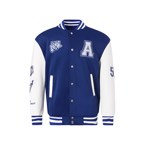 Wholesale Rate 2024 Unique Style Lettermen Jacket Customized <b>Covered</b> <b>Button</b> Casual Wear Lettermen Jackets From Bangladesh - Product Image 1