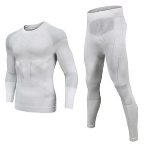 Trajes de compresión baratos y de buena calidad al por mayor/conjuntos de compresión de ropa activa para entrenamiento profesional para hombres - Product Image 1